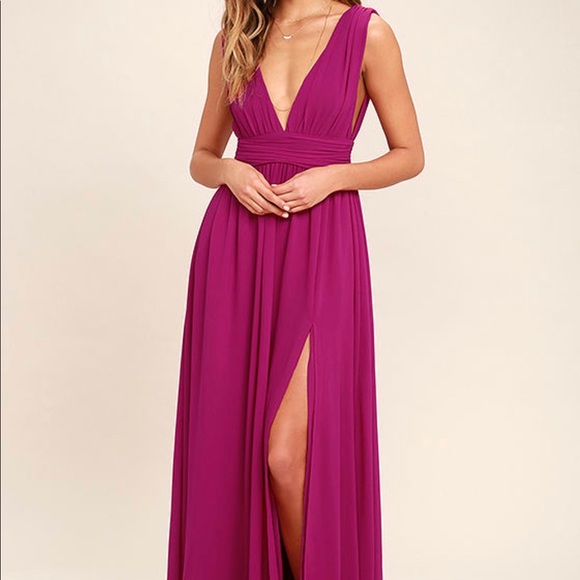 Lulus Dresses & Skirts - Lulus NWT Heavenly Hues Magenta Maxi Dress